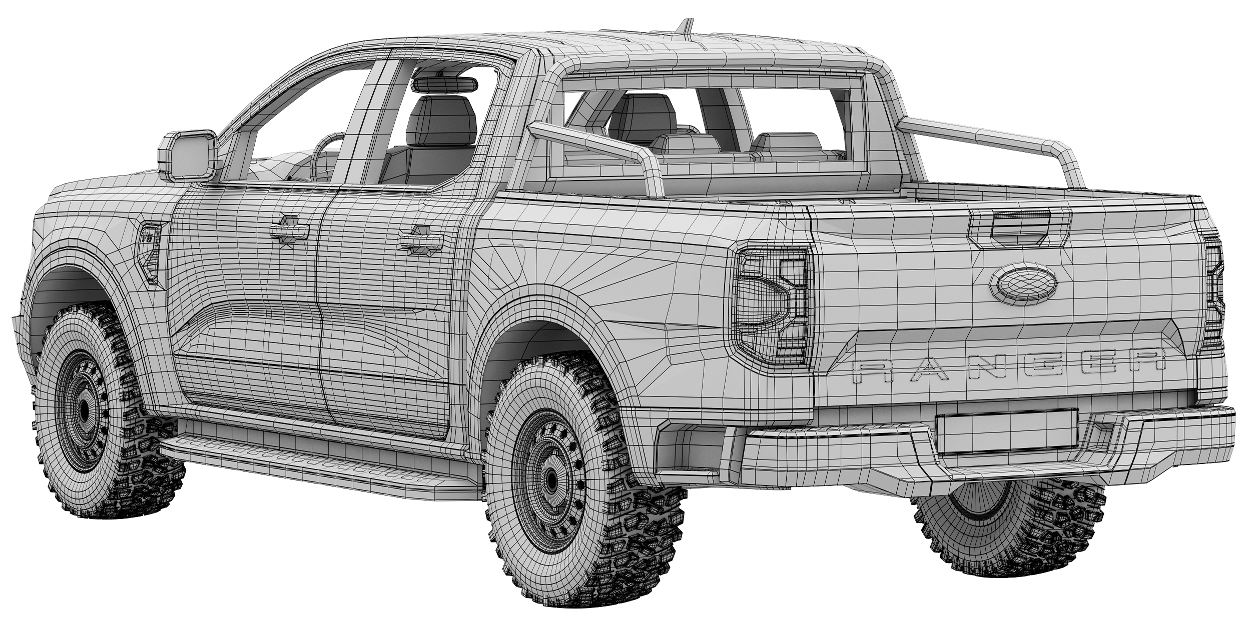 Ford Ranger Wildtrak 2023 3D model