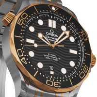 Photo Omega Seamaster Diver 300M gold on steel 5
