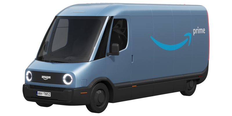 Photo Rivian Amazon delivery van